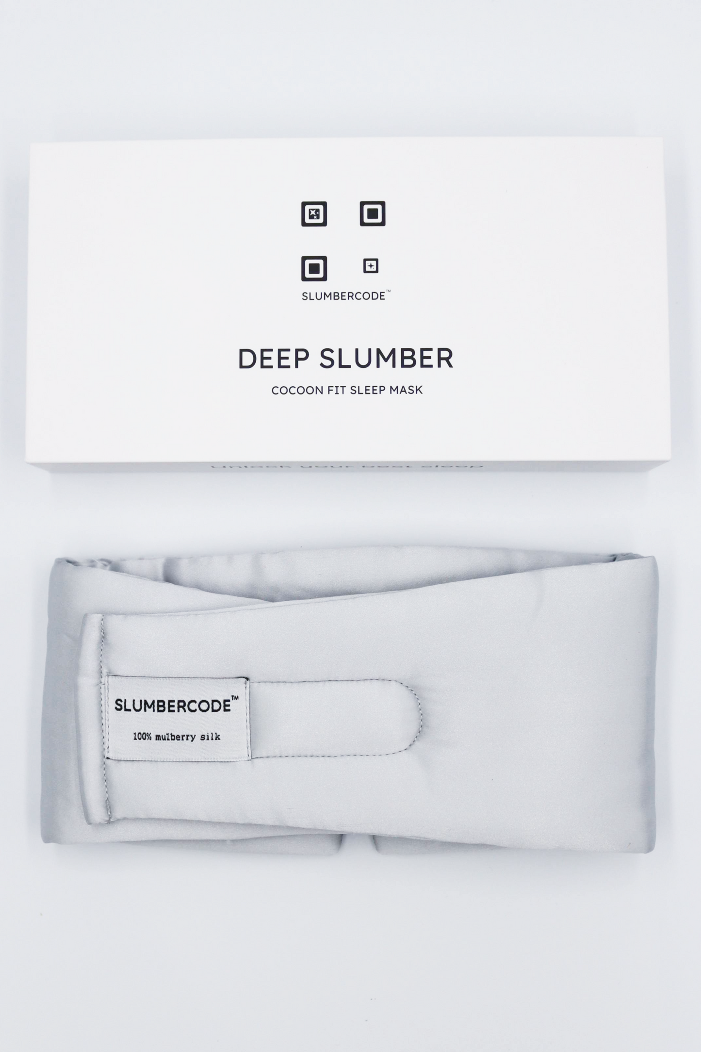 Deep Slumber Cocoon Fit Sleep Mask - Moonlit Silver