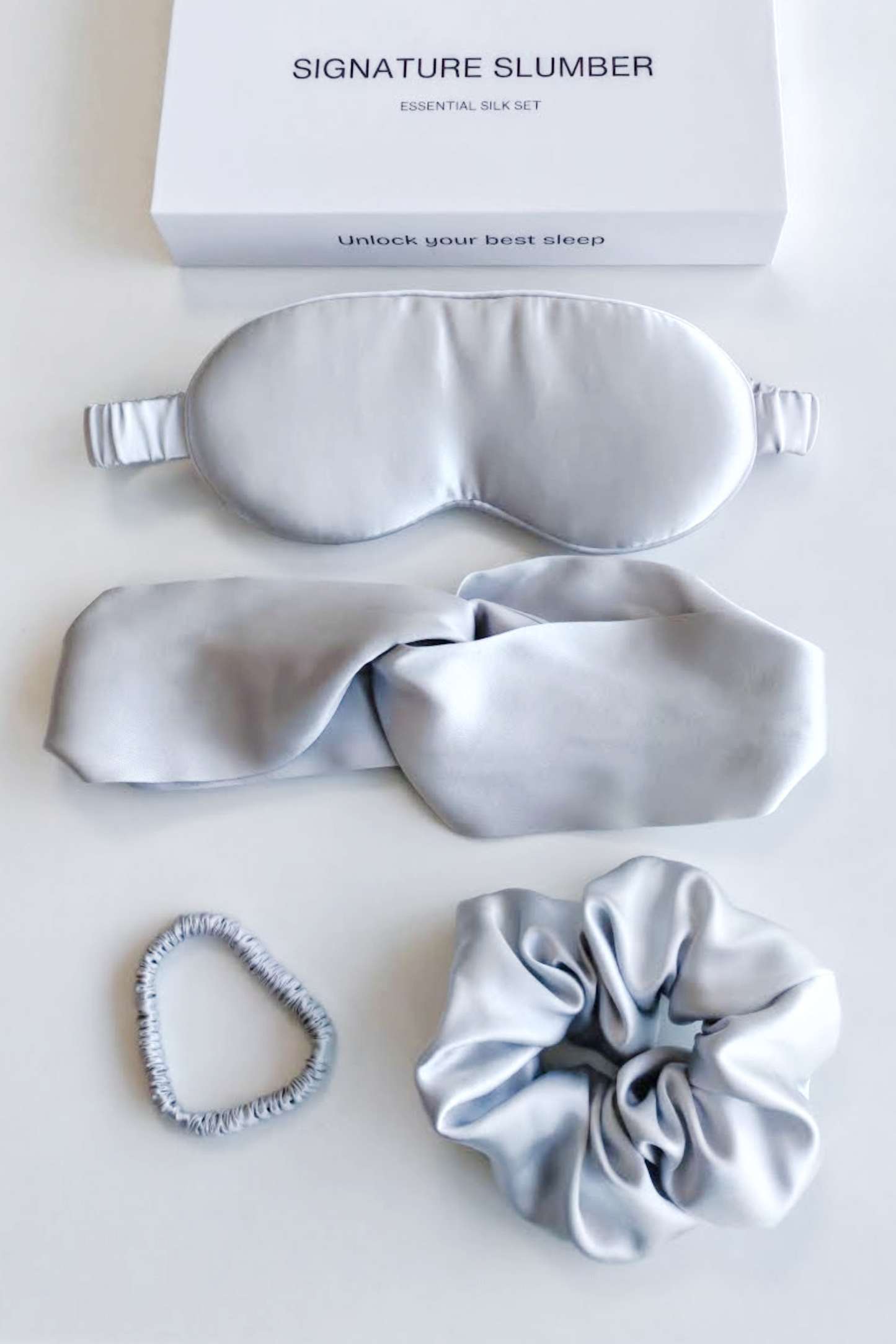 Signature Slumber Essential Silk Set - Moonlit Silver