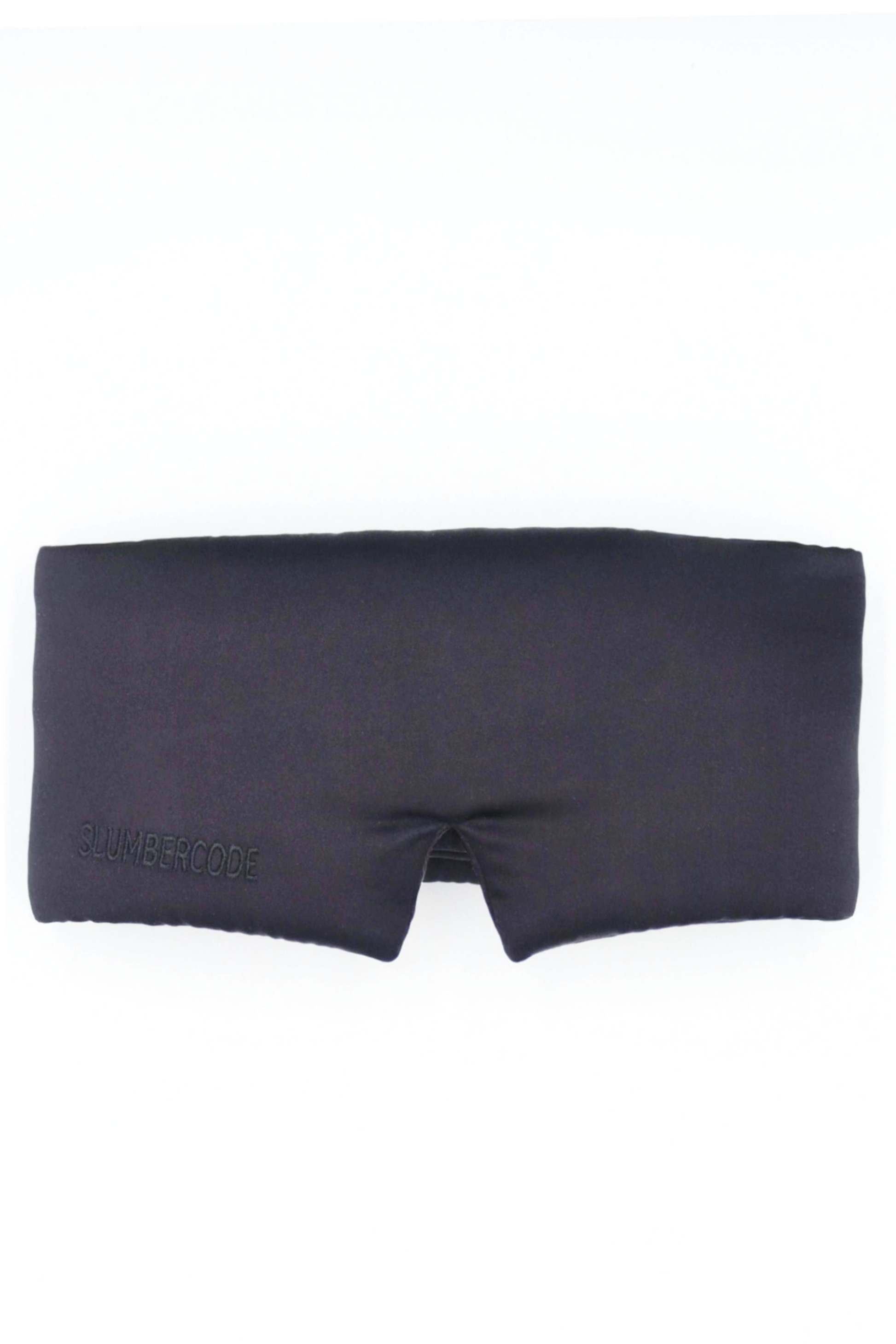 Eclipse black large mulberry silk cocoon fit sleep mask