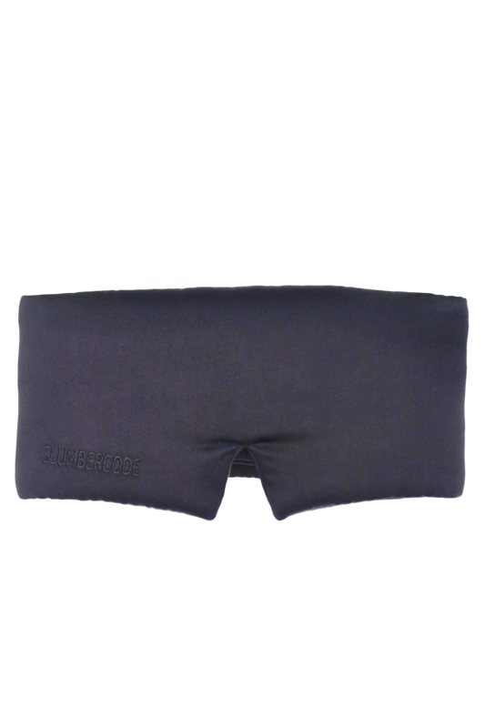 Eclipse black large mulberry silk cocoon fit sleep mask