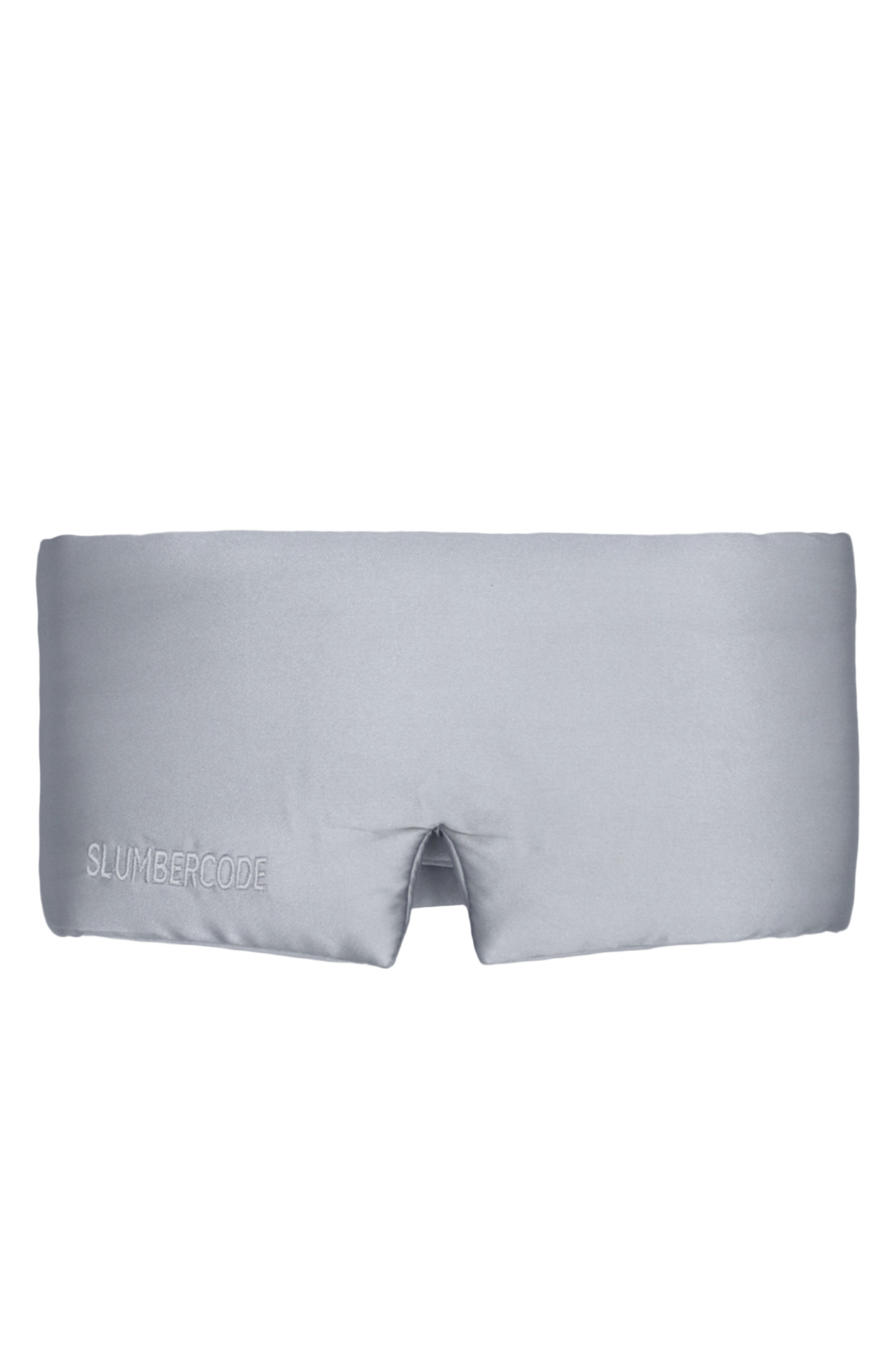 Moonlit silver large mulberry silk cocoon fit sleep mask