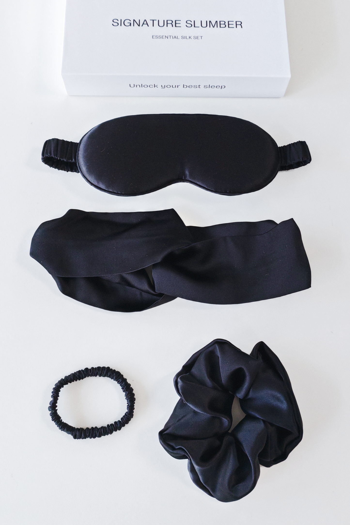 Signature Slumber Essential Silk Set - Eclipse Black