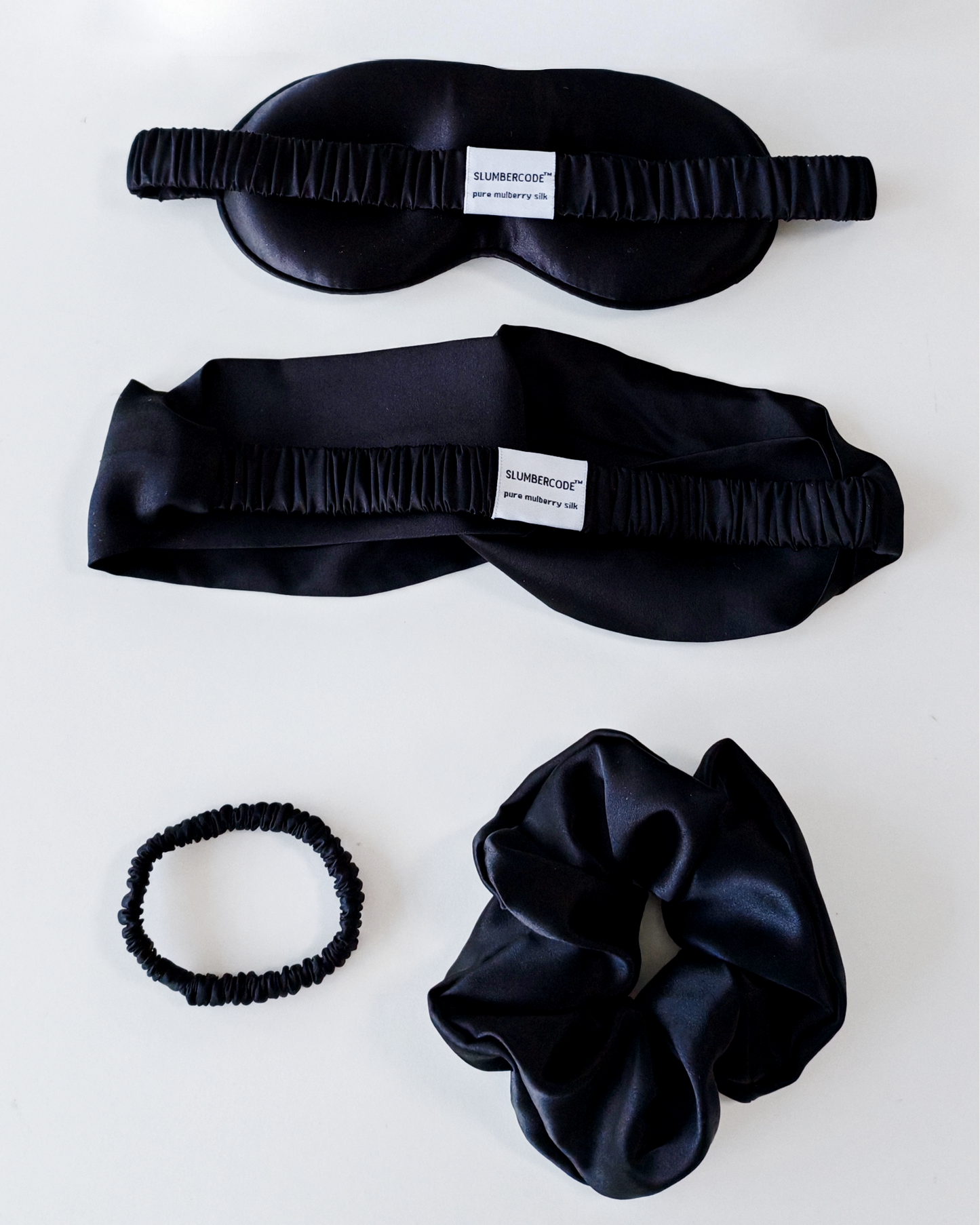 Signature Slumber Essential Silk Set - Eclipse Black