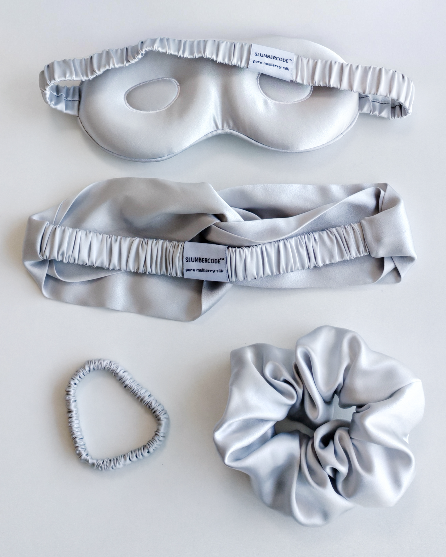 Signature Slumber Essential Silk Set - Moonlit Silver
