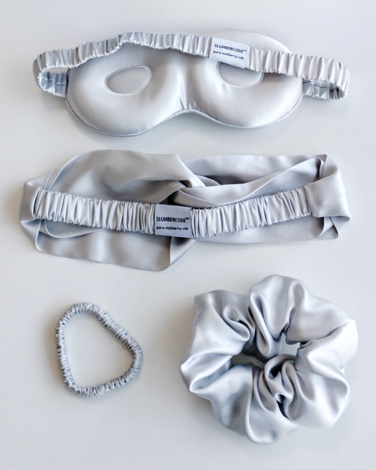 Signature Slumber Essential Silk Set - Moonlit Silver