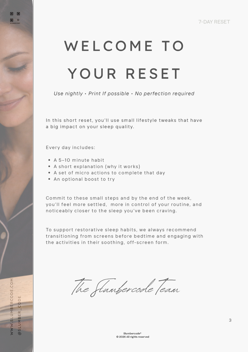Free 7-Day Sleep Reset