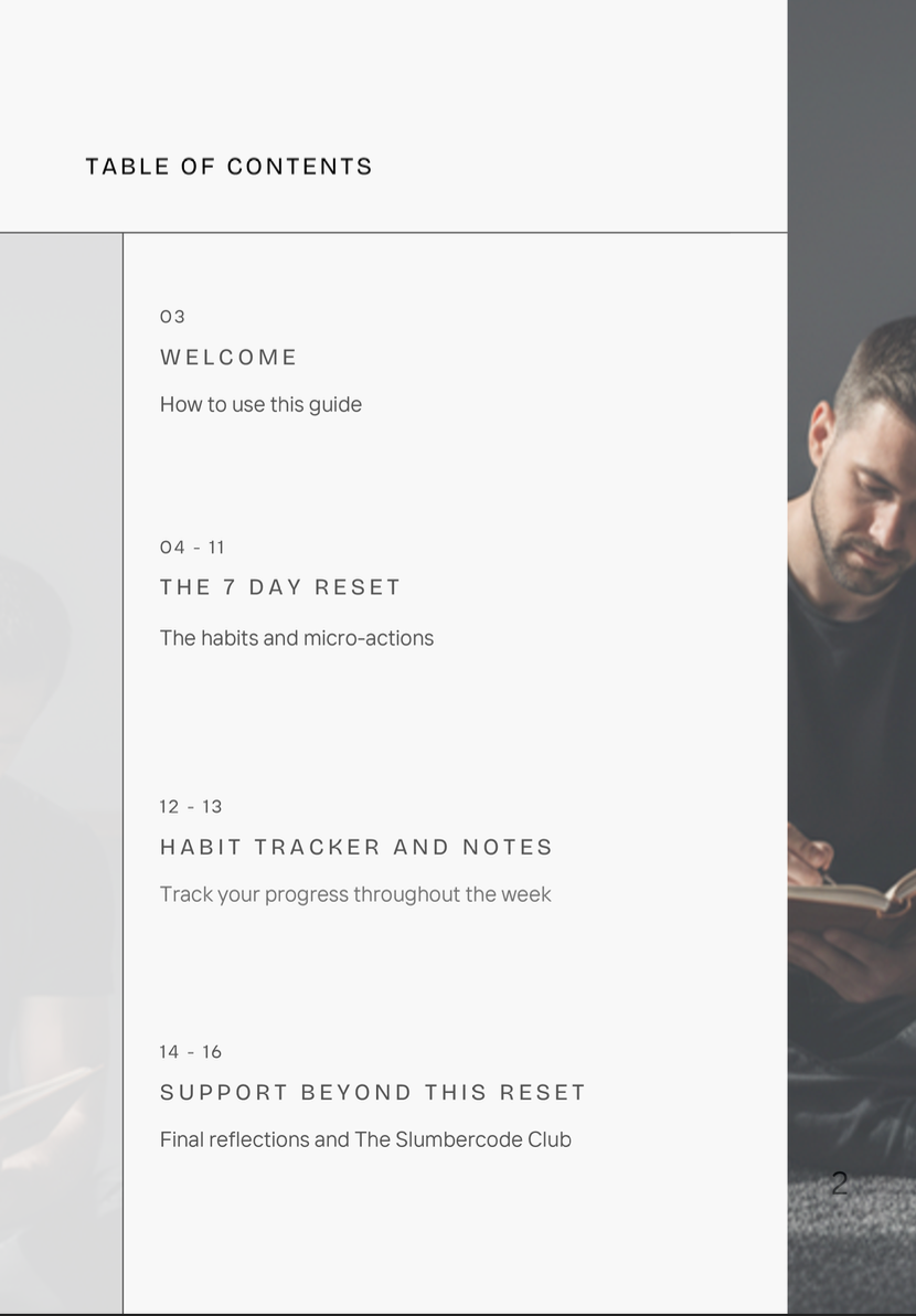 Free 7-Day Sleep Reset
