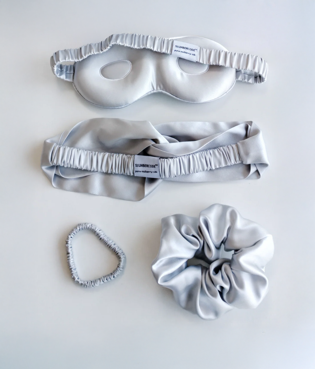 Signature Slumber Essential Silk Set - Moonlit Silver
