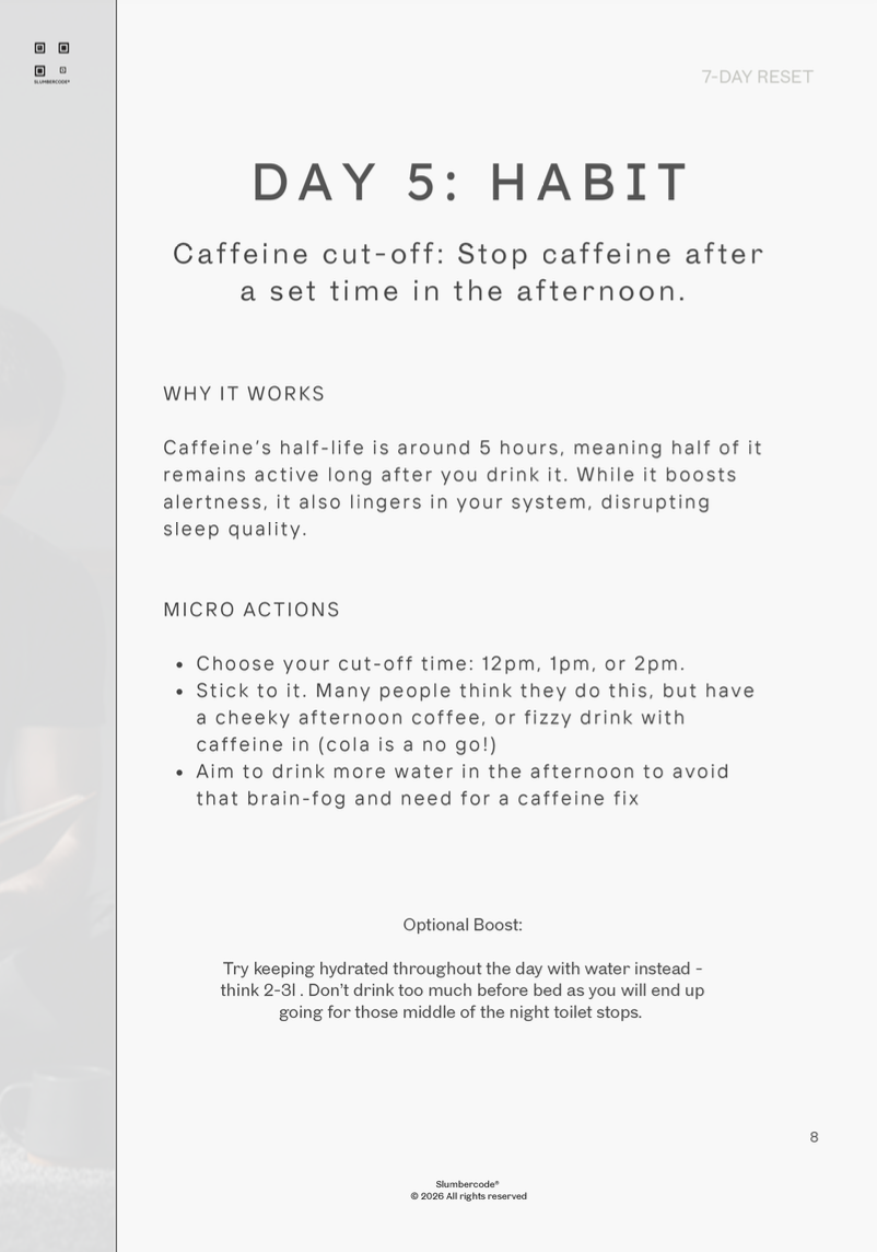 Free 7-Day Sleep Reset