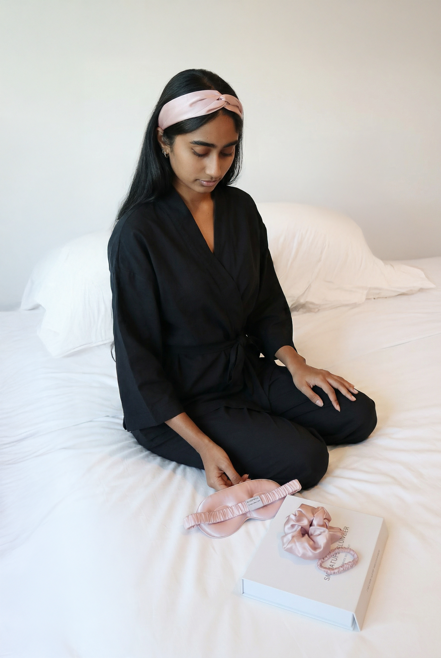 Signature Slumber Essential Silk Set - Dusky Pink