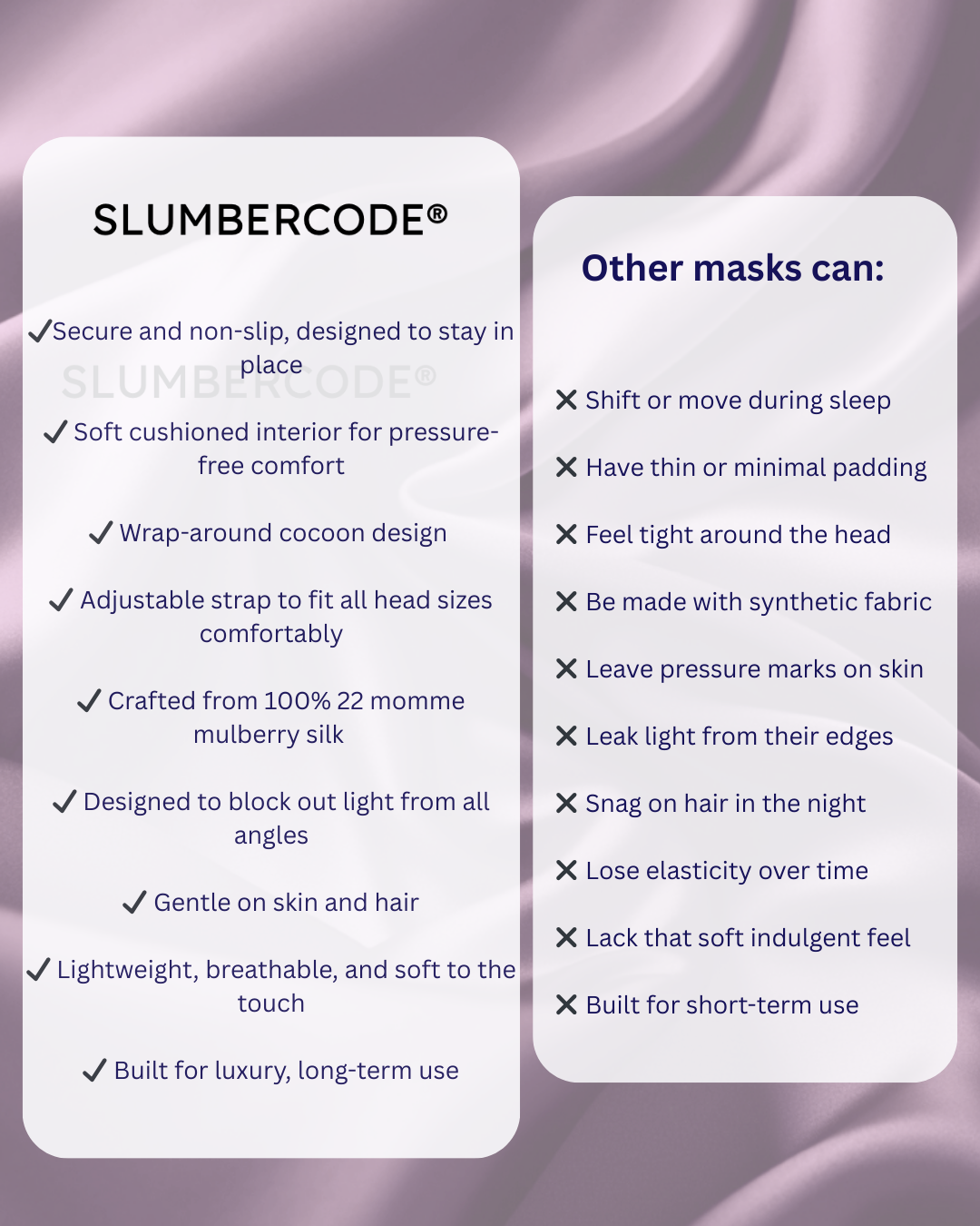 Deep Slumber Cocoon Fit Sleep Mask - Dusky Pink